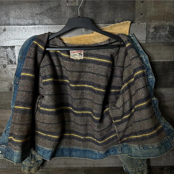SOLD VTG Storm Rider Lee Denim Jacket USA 48 - Picture 3 of 4